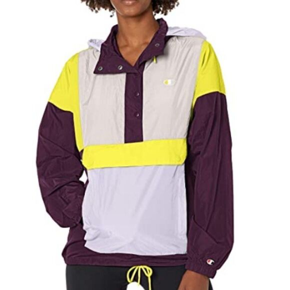 Champion Nylon Anorak Packable Pullover Hoodie - Picture 1 of 15